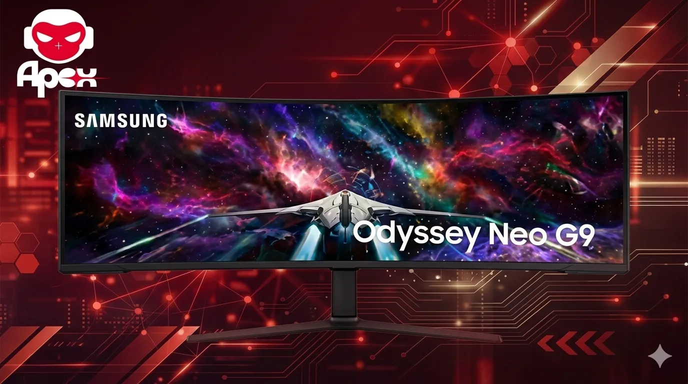 Samsung Odyssey Neo G95NC 57.0" 7680 x 2160 240 Hz Curved Monitor